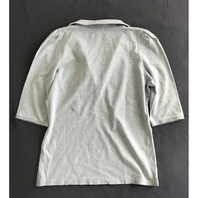 Pre-owned Burberry Grey Cotton  Top