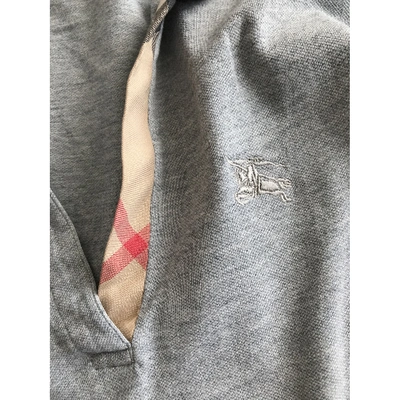 Pre-owned Burberry Grey Cotton  Top