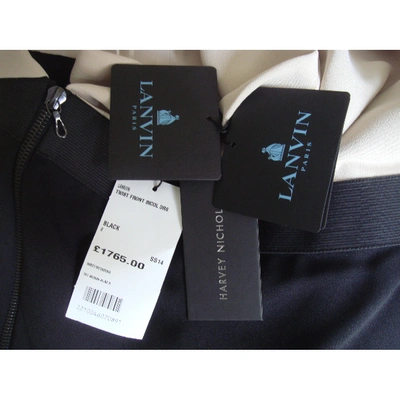 Pre-owned Lanvin Mid-length Dress In Black