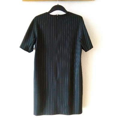 Pre-owned Marco De Vincenzo Wool Mid-length Dress In Black
