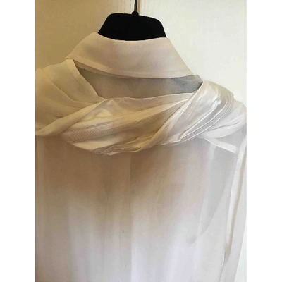 Pre-owned Antonio Marras Silk Blouse In White