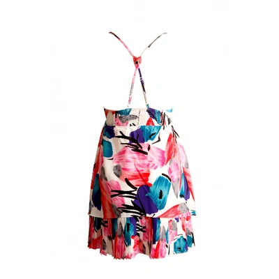 Pre-owned Yumi Kim Silk Mini Dress In Multicolour