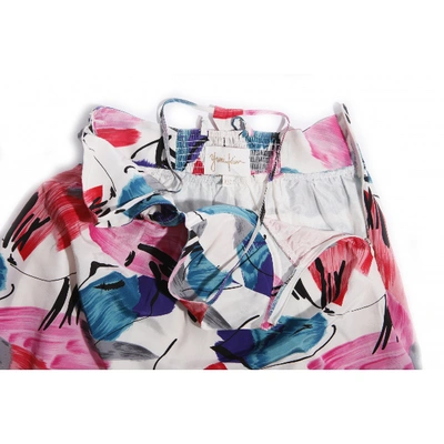 Pre-owned Yumi Kim Silk Mini Dress In Multicolour