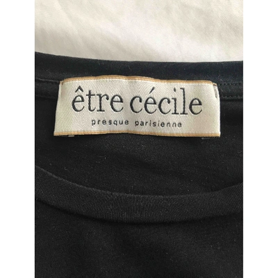 Pre-owned Etre Cecile Black Cotton  Top