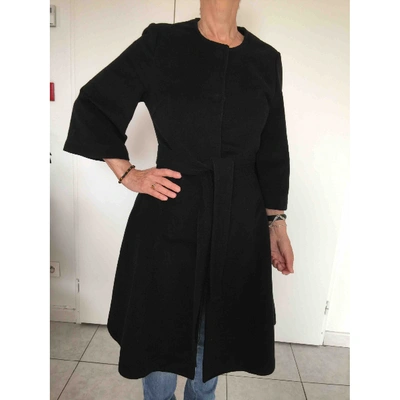 Pre-owned Stella Mccartney Cashmere Coat In Black