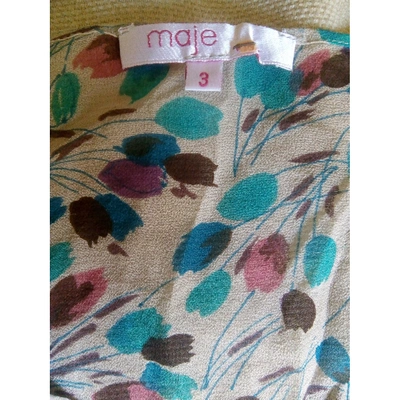 Pre-owned Maje Silk Blouse In Multicolour