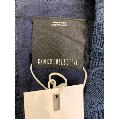 Pre-owned C/meo Collective Mini Dress In Navy