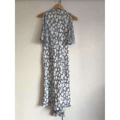 Pre-owned Topshop Unique Tophop Unique  Blue Silk Dress
