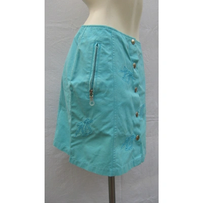 Pre-owned Iceberg Skirt In Turquoise