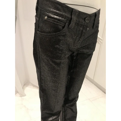 Pre-owned Dolce & Gabbana Straight Pants In Metallic