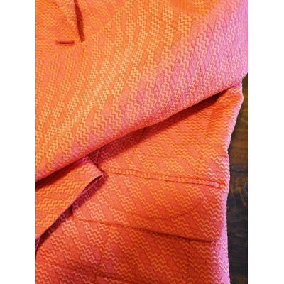 Pre-owned Valentino Suit Jacket In Orange