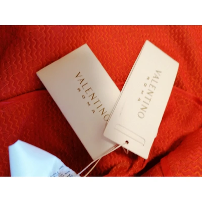 Pre-owned Valentino Suit Jacket In Orange