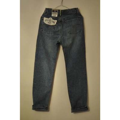 Pre-owned Replay Blue Cotton - Elasthane Jeans