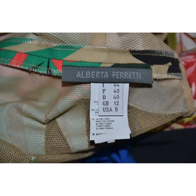 Pre-owned Alberta Ferretti Mid-length Dress In Multicolour