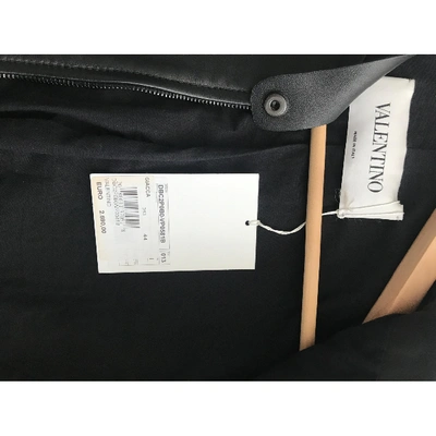 Pre-owned Valentino Black Leather Leather Jacket