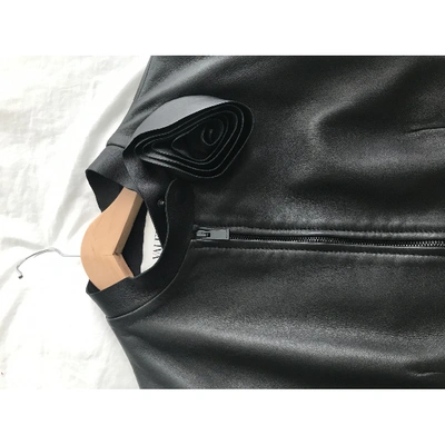 Pre-owned Valentino Black Leather Leather Jacket