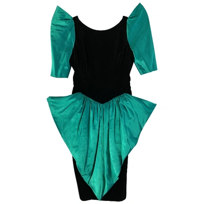 Pre-owned Pierre Balmain Velvet Mid-length Dress In Multicolour