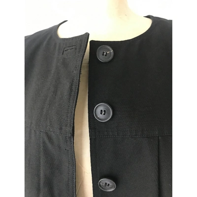 Pre-owned Comptoir Des Cotonniers Coat In Black