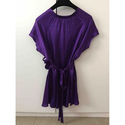 Pre-owned P.a.r.o.s.h Silk Blouse In Purple
