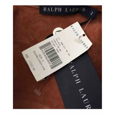 Pre-owned Ralph Lauren Leather Shirt In Red