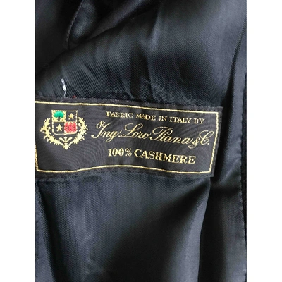 Pre-owned Harrods Cashmere Coat In Black