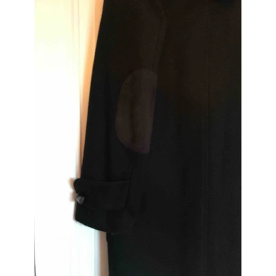 Pre-owned Surface To Air Wool Dufflecoat In Black