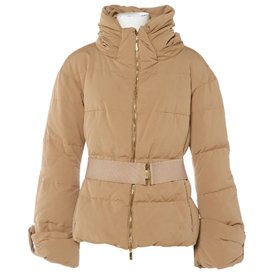 Pre-owned Moncler Puffer In Beige