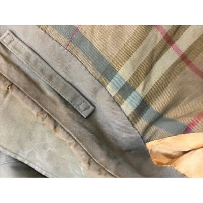 Pre-owned Burberry Jacket In Khaki