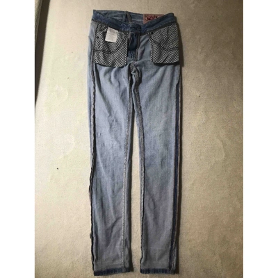 Pre-owned Replay Slim Jeans In Blue