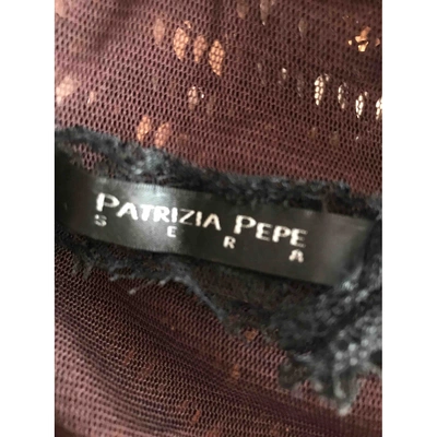 Pre-owned Patrizia Pepe Glitter Vest In Brown
