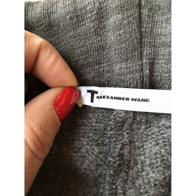 Pre-owned Alexander Wang Trousers In Grey