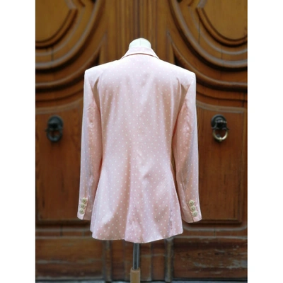Pre-owned Valentino Pink Silk Jacket