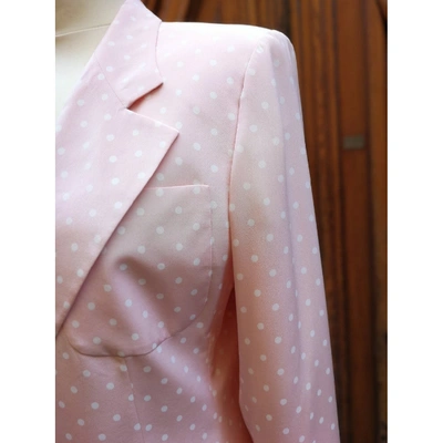 Pre-owned Valentino Pink Silk Jacket