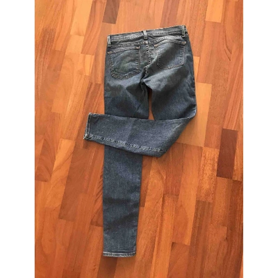 Pre-owned J Brand Slim Jeans In Blue