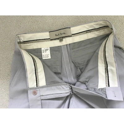 Pre-owned Paul Smith Wool Trousers In Grey