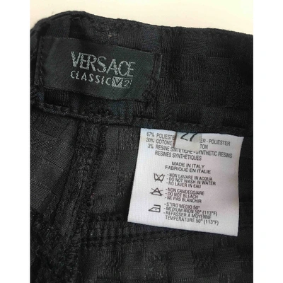 Pre-owned Versace Chino Pants In Black