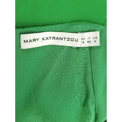 Pre-owned Mary Katrantzou Green Wool Skirt