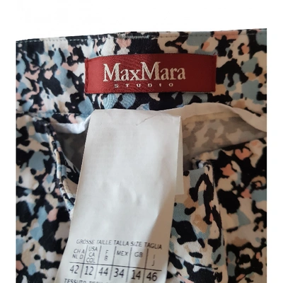 Pre-owned Max Mara Cotton Trousers