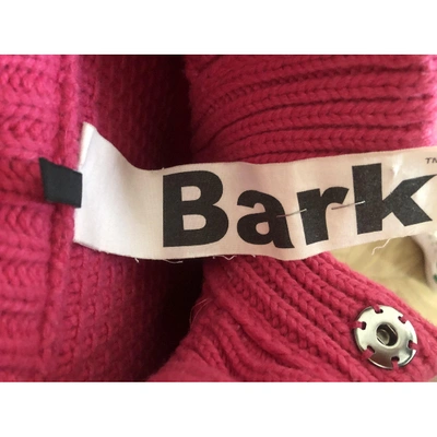 Pre-owned Bark Wool Coat In Pink