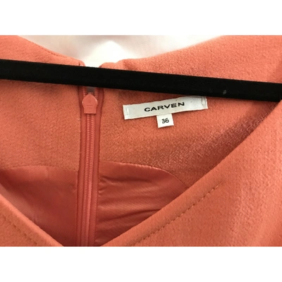 Pre-owned Carven Orange Wool Dress