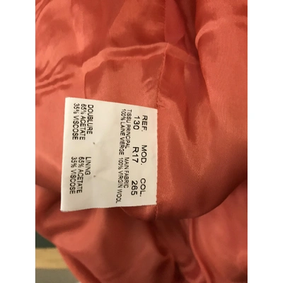 Pre-owned Carven Orange Wool Dress