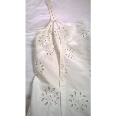 Pre-owned Prada White Cotton Dresses