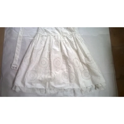 Pre-owned Prada White Cotton Dresses