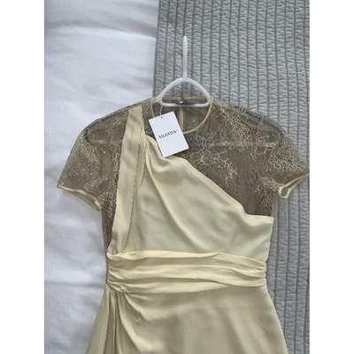 Pre-owned Valentino Mini Dress In Yellow