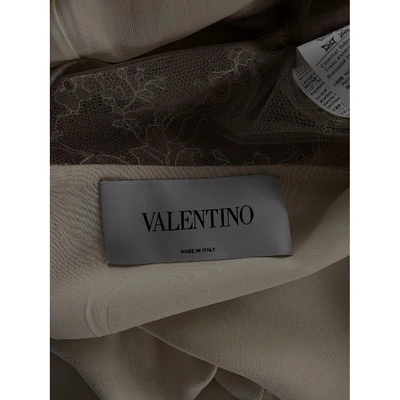 Pre-owned Valentino Mini Dress In Yellow