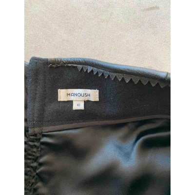 Pre-owned Manoush Wool Mid-length Skirt In Black