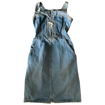 Pre-owned Marc By Marc Jacobs Mini Dress In Blue