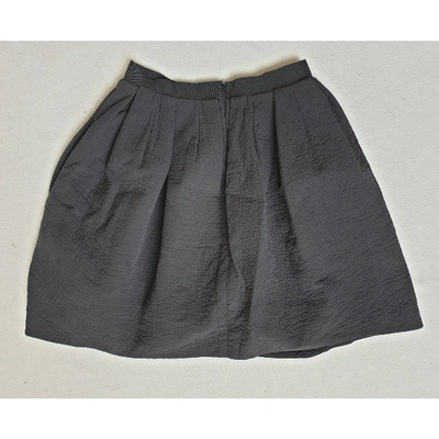 Pre-owned Carven Wool Mid-length Skirt In Black