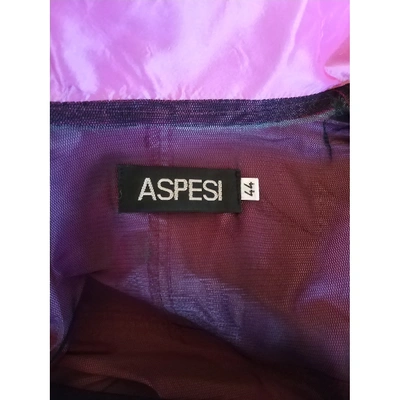 Pre-owned Aspesi Silk Trench Coat In Pink