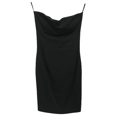 Pre-owned Dsquared2 Wool Mid-length Dress In Black